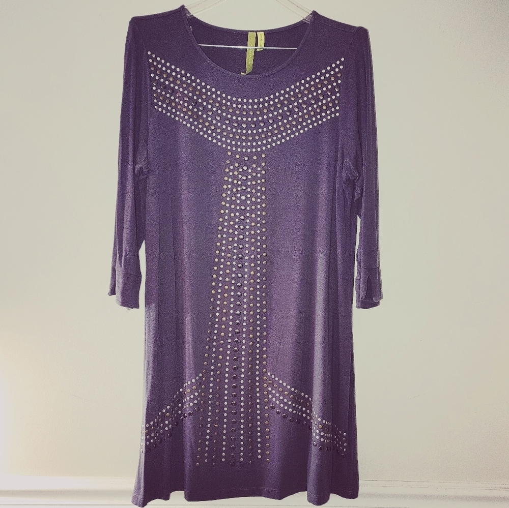 Studded swing dress